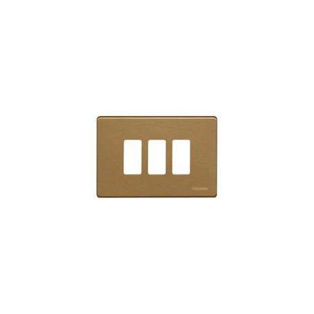 PLACCA BRONZO 3 FORI