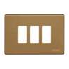 PLACCA BRONZO 3 FORI