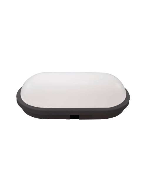 PLAFONIERA OVALE LED DA ESTERNO IP65 20W ANTRACITE
