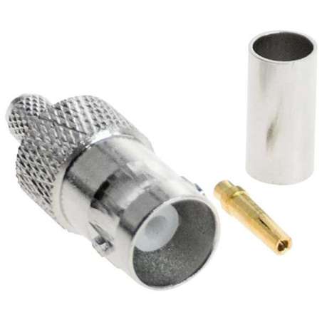 PRESA BNC VOLANTE A CRIMPARE X RG58