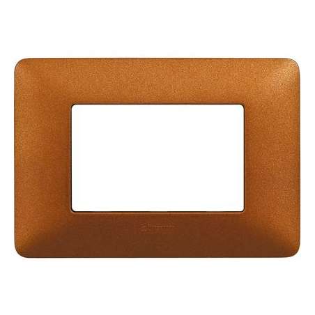 PLACCA MATIX 3 MODULI ROSSO TERRA