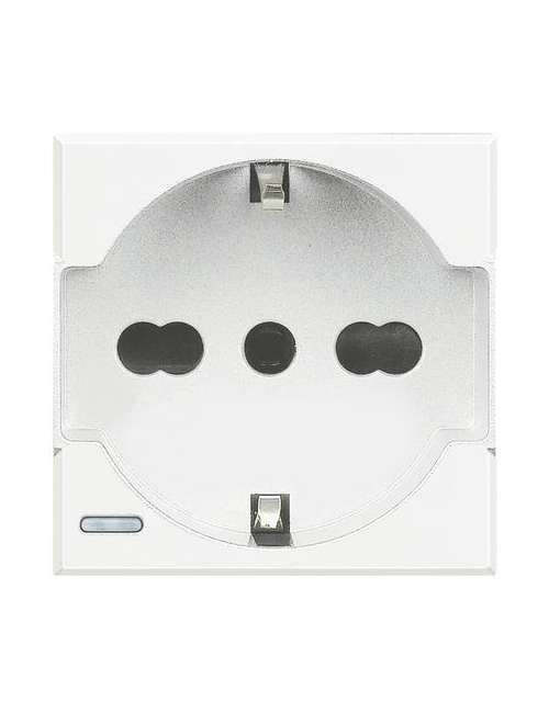 PRESA SCHUKO 2P+T 16A 250 VAC BIANCA AXOLUTE