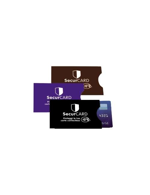 CUSTODIA SCHERMATA X CARTE DI CREDITO CONTACTLESS