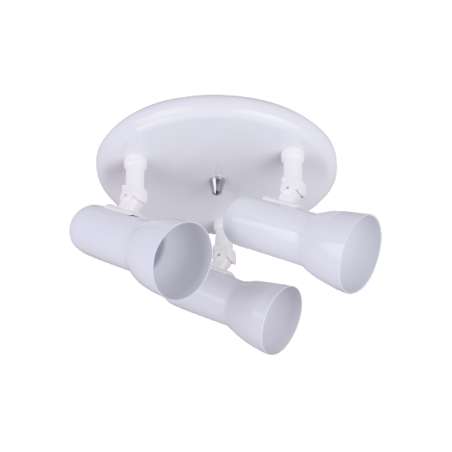 PLAFONIERA CON3 FARETTI SPOT CON PORTALAMPADA E27