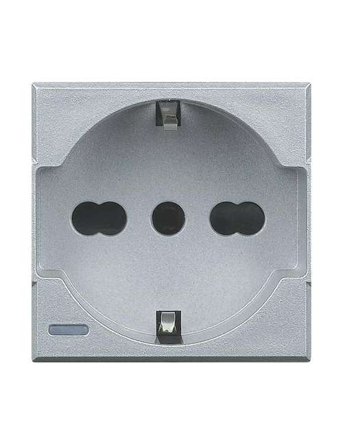 PRESA SCHUKO BIVALENTE 2P+T 16A 250 VA.C. AXOLUTE