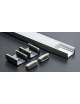 KIT PROFILO ALLUMINIO 2M DA PARETE COVER SATINATA