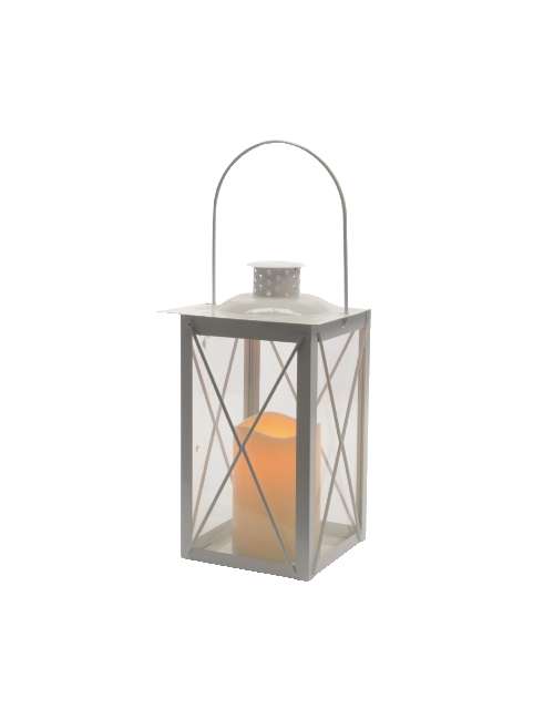 LANTERNA DECORO DA ESTERNO CANDELA 1 LED CON TIMER