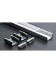 KIT PROFILO ALLUMINIO 2M DA PARETE COVER TRASPAREN
