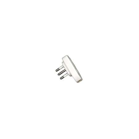 SPINA ELETTRICA 10A+T A PIPA BIANCA