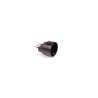 ADATTATORE SPINA 10A PRESA SCHUKO NERO