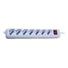 MULTIPRESA 7 PRESE SCHUKO SPINA 16A 3500W BIANCA