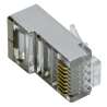 SPINA PLUG RJ45 SCHERMATA 8P/8C CONTATTI DORATI