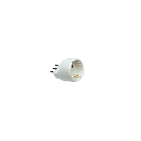ADATTATORE SPINA 10A PRESA SCHUKO BIANCO