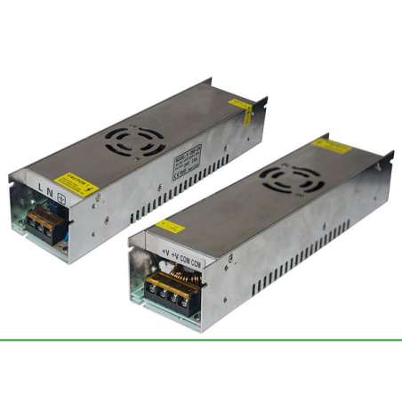 ALIMENTATORE METALLICO SLIM 360W 24V 15A 110/220 V