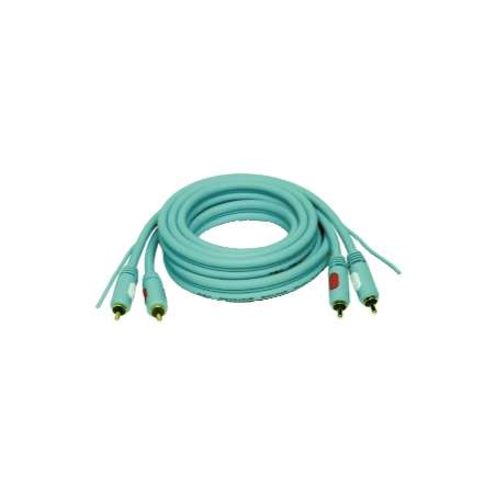 CAVO AUDIO 2 SPINE RCA 2 SPINE RCA+REM VERDE 2 MT