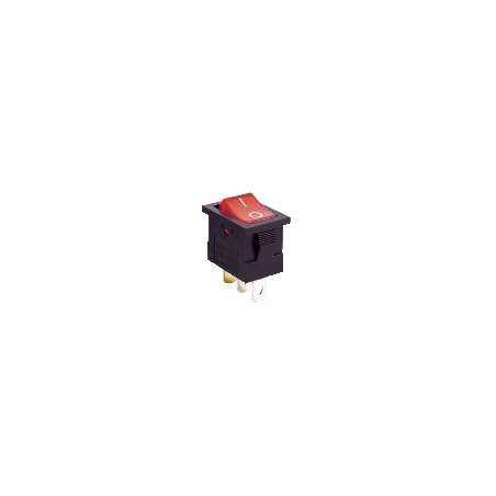 INTERRUTTORE UNIPOLARE A BILANCIERE LUMINOSO ROSSO