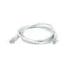CAVO PATCH UTP CAT. 5 CON 2 SPINE RJ45 0.5MT BIANC