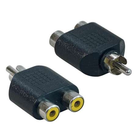 ADATTATORE SPINA RCA 2 PRESE RCA