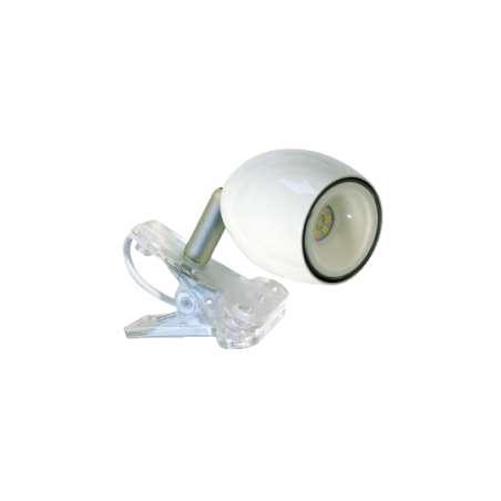 FARETTO SINGOLO LED CON PINZA - KIKILED BIANCO