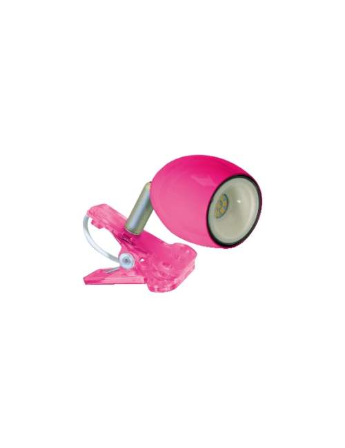 FARETTO SINGOLO LED CON PINZA - KIKILED FUCSIA