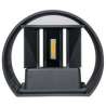 PUNTO LUCE DA PARETE A LED ROTONDO 7W IP54 220V