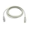 CAVO PATCH UTP CAT. 5 CON 2 SPINE RJ45 5MT BIANCO
