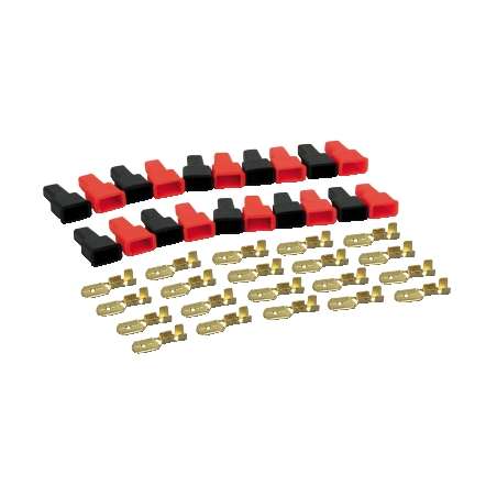 KIT 20 FASTON MASCHIO CON COPRIFASTON PASSO 6,3MM