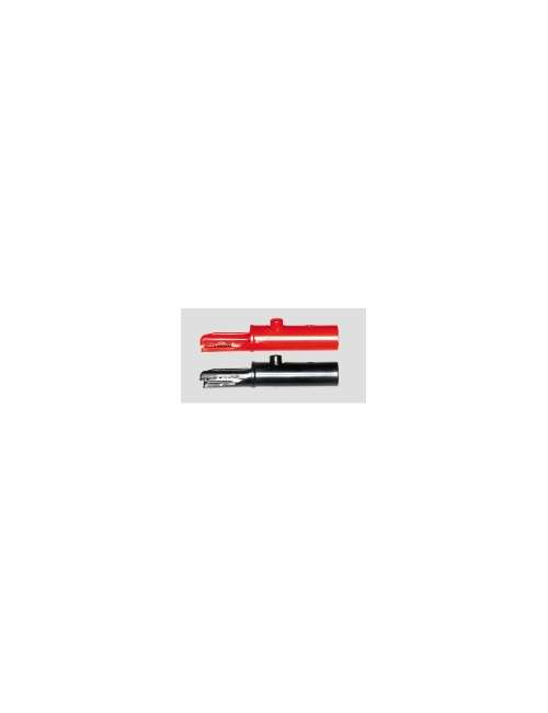 PINZA A COCCODRILLO ISOLATA CON PRESA 4MM NERA