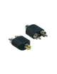 ADATTATORE DA PRESA RCA A 2 SPINE RCA