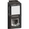 CONNETTORE RJ11 1 MODULO NERO LIVING NOW
