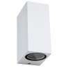 APPLIQUE IN ALLUMINIO IP54 PER 2 LAMPADE GU10 LED