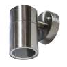 APPLIQUE PER GU10 A LED MAX 7W IP44 ACCIAIO