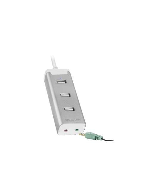 HUB 3 PORTE USB 2.0+SCHEDA AUDIO INTEGRATA