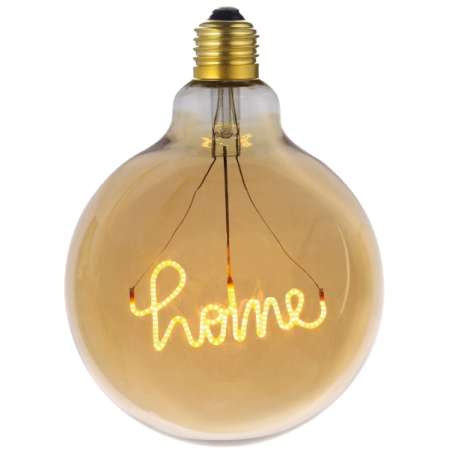 LAMPADA VINTAGE LED GLOBO SCRIPT 125 HOME E27 4W