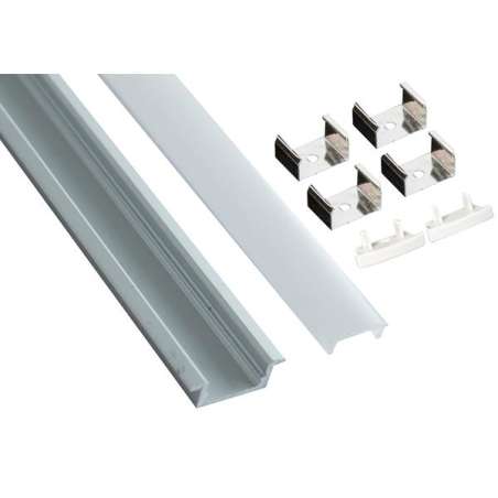KIT PROFILO ALLUMINIO DISSIPATORE DA INCASSO 2M