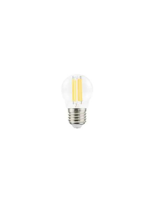 LAMPADA LED FILAMENTO TRASPARENTE E27 6W 3000K G45