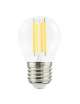 LAMPADA LED FILAMENTO TRASPARENTE E27 6W 3000K G45