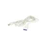 CAVO PROLUNGA ELETTRICA 5MT 3X0,75 BIANCA