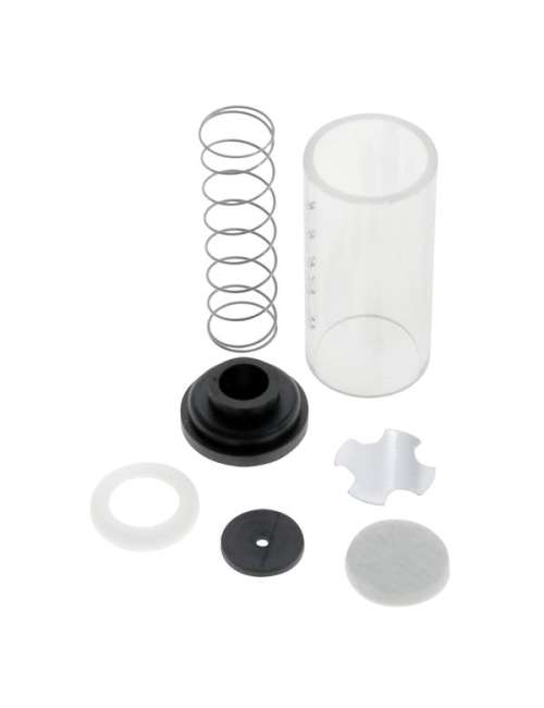 KIT CONTENITORE IN VETRO + MOLLA + FILTRO DI