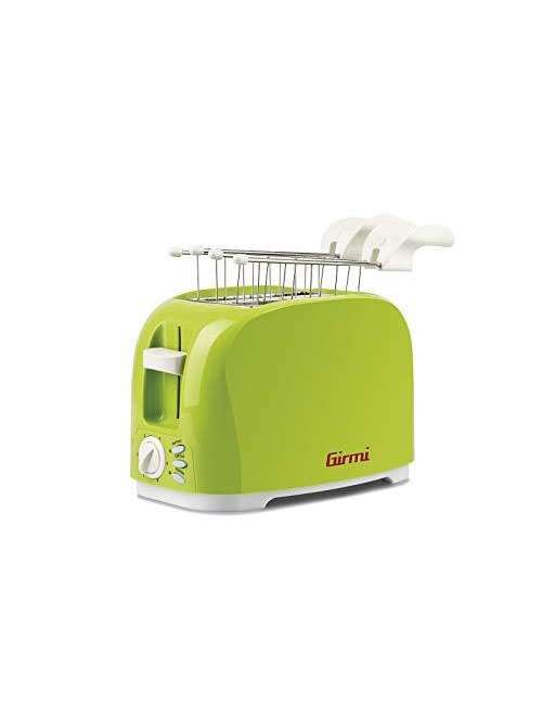 TOSTAPANE ELETTRICO VERDE GIRMI 750W + PINZE