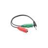 CAVO ADATTATORE AUDIO SPINA JACK 3,5MM 2PR.3,5MM