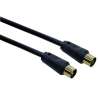 CAVO ANTENNA TV SPINA/SPINA 1,5 MT NERO GOLD