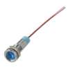 SEGNALATORE METALLICO LUMINOSO LED 24V BLU