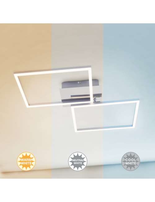 LAMPADA DA SOFFITTO CON DOPPIO QUADRATO LED