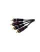 CAVO AUDIO 2 SPINE RCA 2 SPINE RCA 1,5MT DORATE
