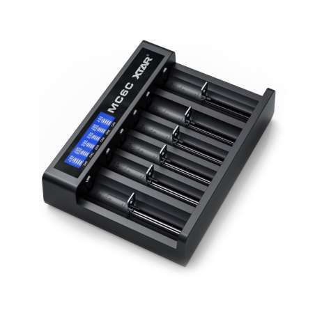CARICA BATTERIA XTAR MC6C LI-ION / NICD / NIMH