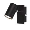 FARETTO SPOT DA PARETE GU10 NERO MAX 40W