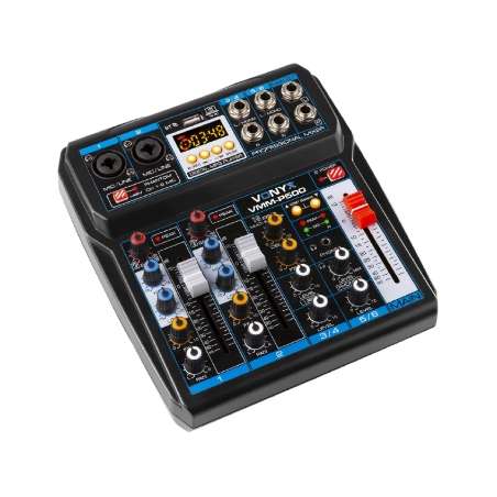 MIXER AUDIO STEREO A 4 CANALI CON BLUETOOTH/DSP/