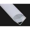 KIT PROFILO ALLUMINIO 2M DISSIP.20W/M,ANGOLO 45°