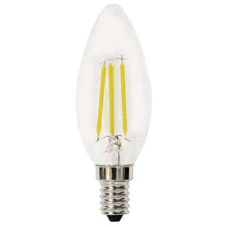 LAMPADA LED FILAM. CANDELA TRASP. E14 4,5W 3000K
